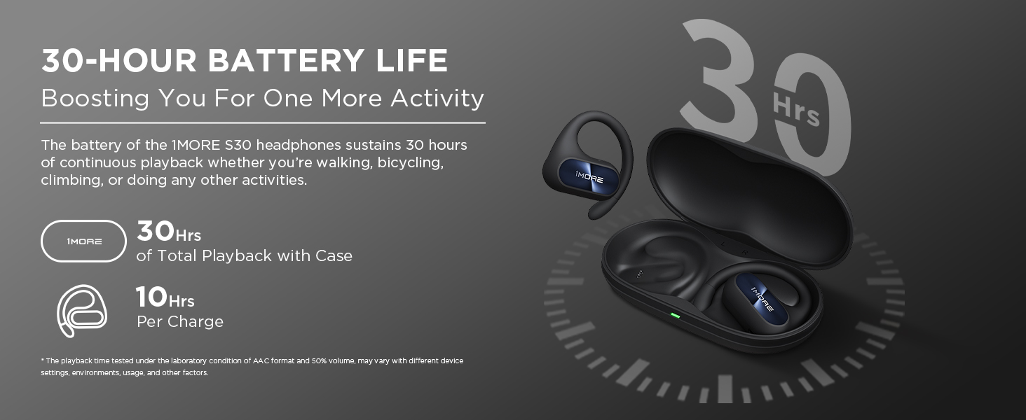 headphone wireless 1More S30 Fit SE bluetooth earbud microphone over android earphones open mic