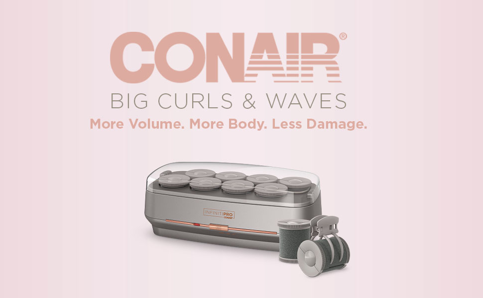 Conair Hot Roller Set, Eight 2-inch Jumbo Rollers plus Eight 2-prong clips