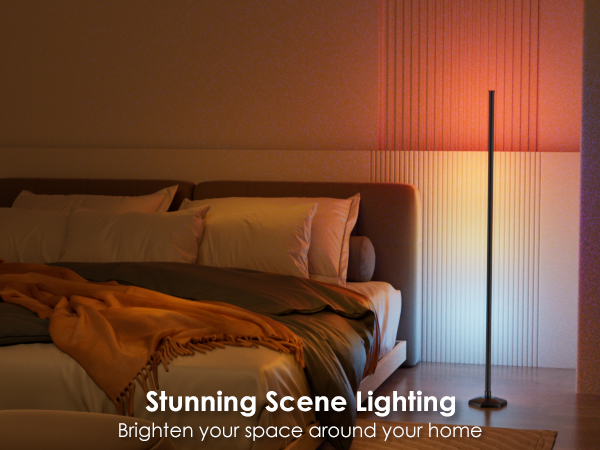 DIY Modern Floor Lamp with Music Sync