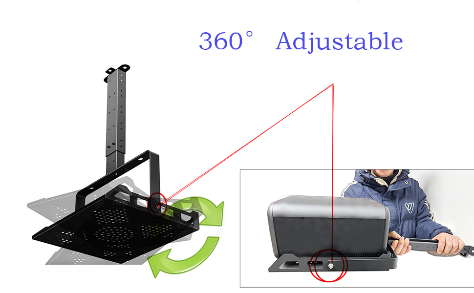 360° adjustable