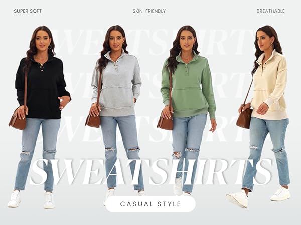 women fall sweatshirts long sleeve pullover hoodies spring sweat shirts tops sweater