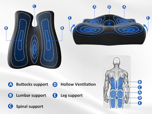Lumbar Support Pillow for Office Chair