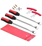 DEDC 3PCS Tire Spoon Lever Iron Tool Set, Motorcycle Bike Professional Tire Changing Kit, Tire Ch...
