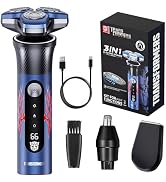 TRANSFORMERS Electric Razor for Men – 2-Speed Adjustment Shavers for Men, USB-C Fast Charging,IPX...