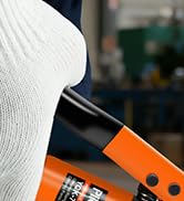 Pliertool 10-Ton Hydraulic Crimping Tool with Spring-Loaded Handle &amp; 9 Dies Battery Cable Lug Wir...