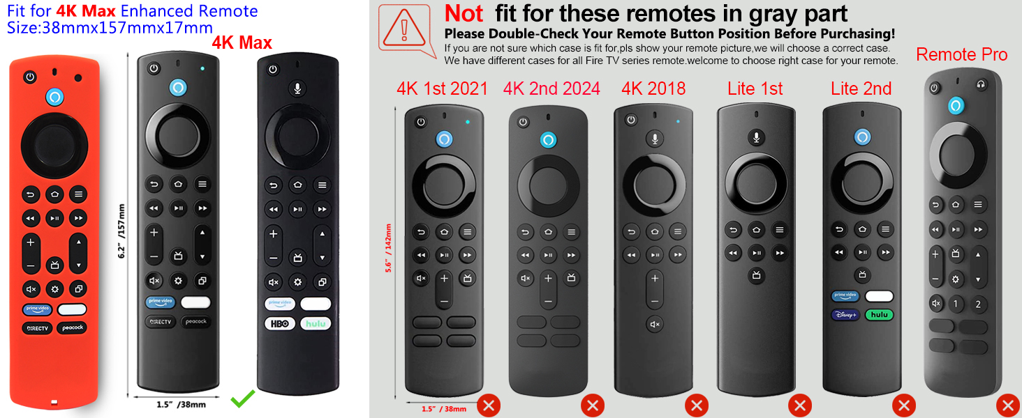 4K Max Remote cover skin