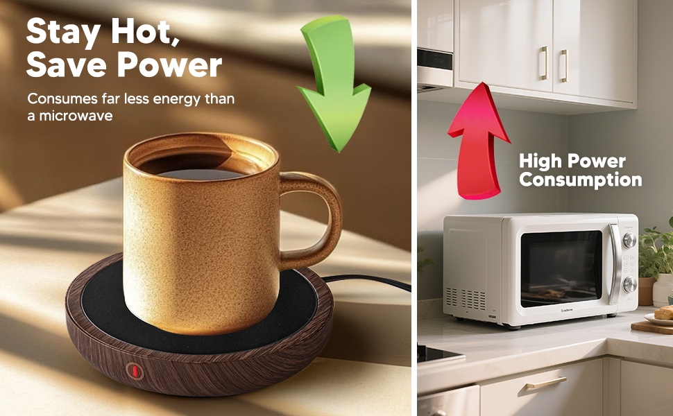 coffee cup warmer wood