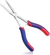 WORKPRO Long Reach Needle Nose Pliers, 7 Inches Mini Small Extra Long Nose Pliers with Smooth Jaw...