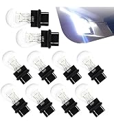 Yekoaru 10 PCS 3157 Light Bulb, Automotive Brake Tail Turn Signal Light Bulb, Bulb Standard Repla...