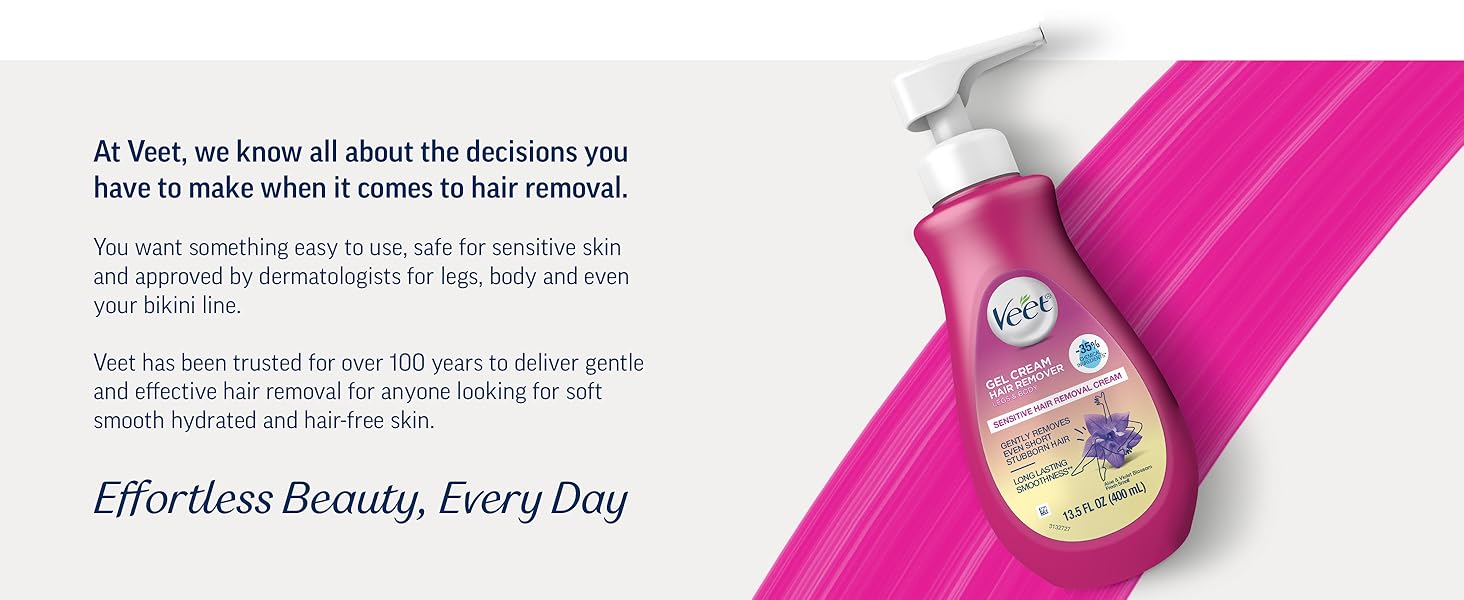 Veet Sensitive Hair Removal Gel Cream for Legs and Body