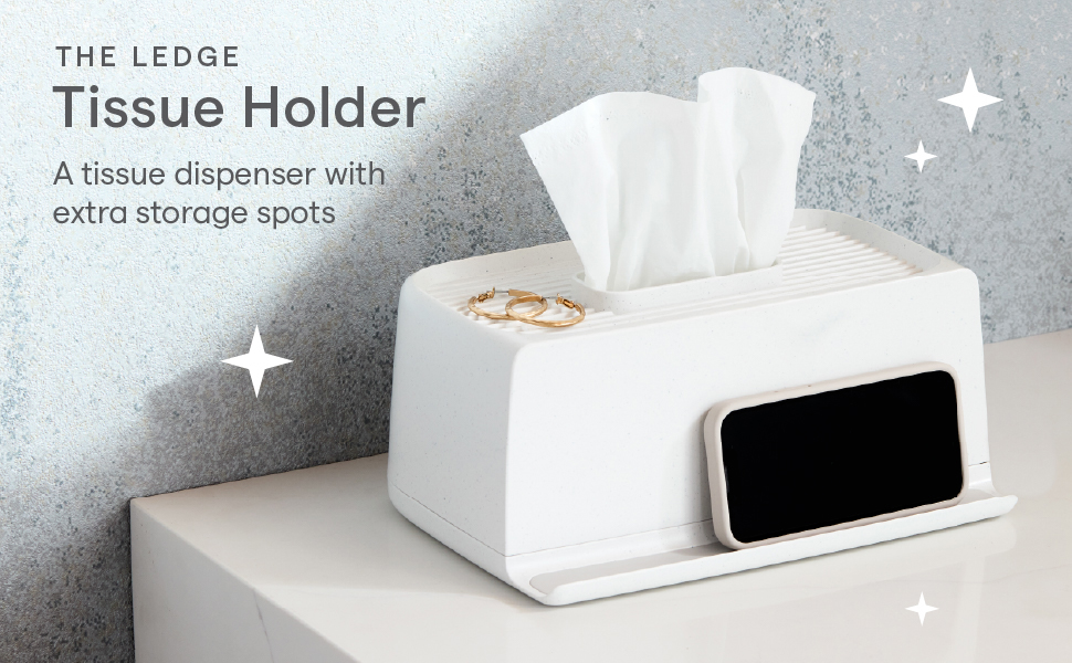 Ledge Tissue Holder Rectangle