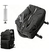HomeBeyond Vacuum Backpack Travel, Carry-On Size Travel Backpack with Vacuum System &amp; Manual Pump...