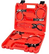 WETT Swivel Oil Filter Wrench Set, 5-Piece Standard Oil Filter Removal Tool, with 12