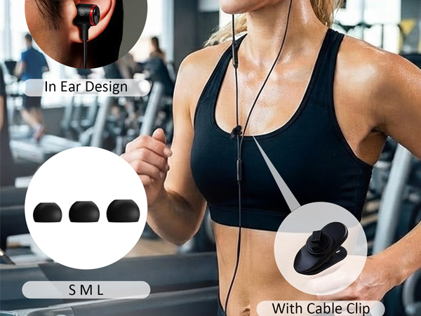 Wired Earbuds with Case for MacBook Air Laptop,3.5 mm Audio Jack Corded Headphones for Chromebook