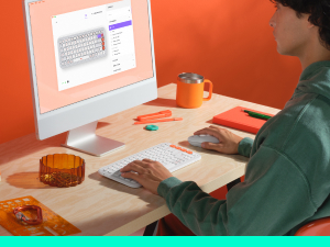 Logitech POP ICON COMBO Wireless Bluetooth Programmable Keyboard and Mouse Bundle