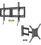 Fixed TV Wall Mount for 37-82 Inch TVs, Max VESA 600x400mm, Holds up to 132 lbs &amp; Single Stud TV ...