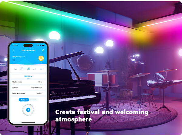 Create festival and welcoming atmosphere