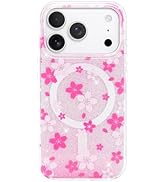 NIMASO for iPhone 17 Pro Case, Cherry Blossom Painting Printed Flower Phone Case for Girls Women,...