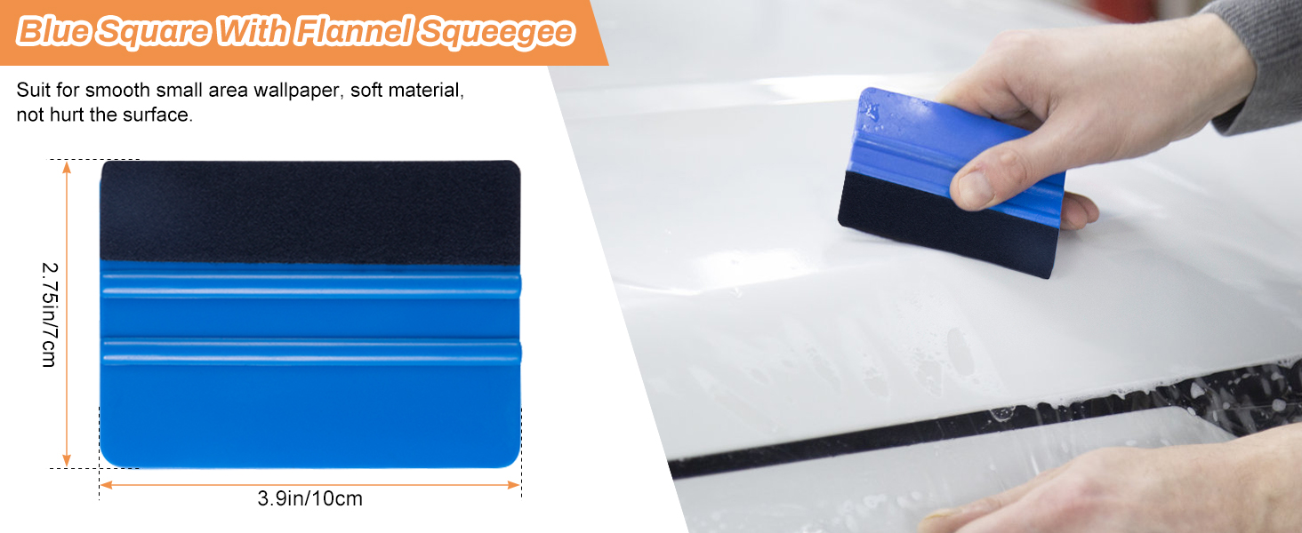 Vehicle glass protective film installing tool