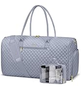 Weekender Travel Duffle Bag for Women: Overnight Bags with Shoe Compartment Carry on Bags for Air...