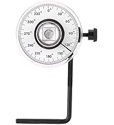 1/2" Drive Torque Angular Gauge with Wrench - 360° Adjustable Torque Angle Gauge Car Auto Meter Tool