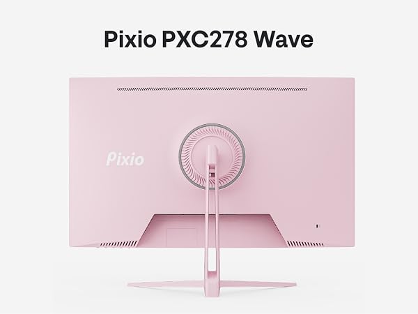 Pixio PXC278 Wave Pink 27 inch 180Hz Refresh Rate QHD 1440p Resolution 1650R Curved Fast VA Panel 1m...