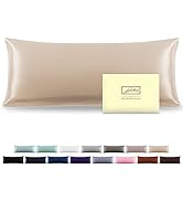 Silk Body Pillowcase Mulberry Silk Pillowcase Body Pillow Cover with Zipper Soft Breathable Smoot...