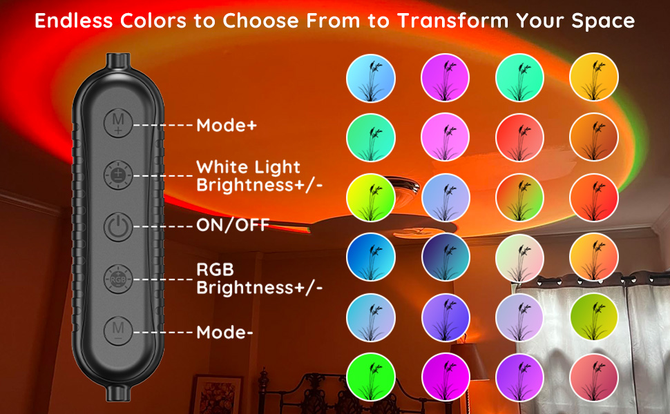 sunset lamp projector