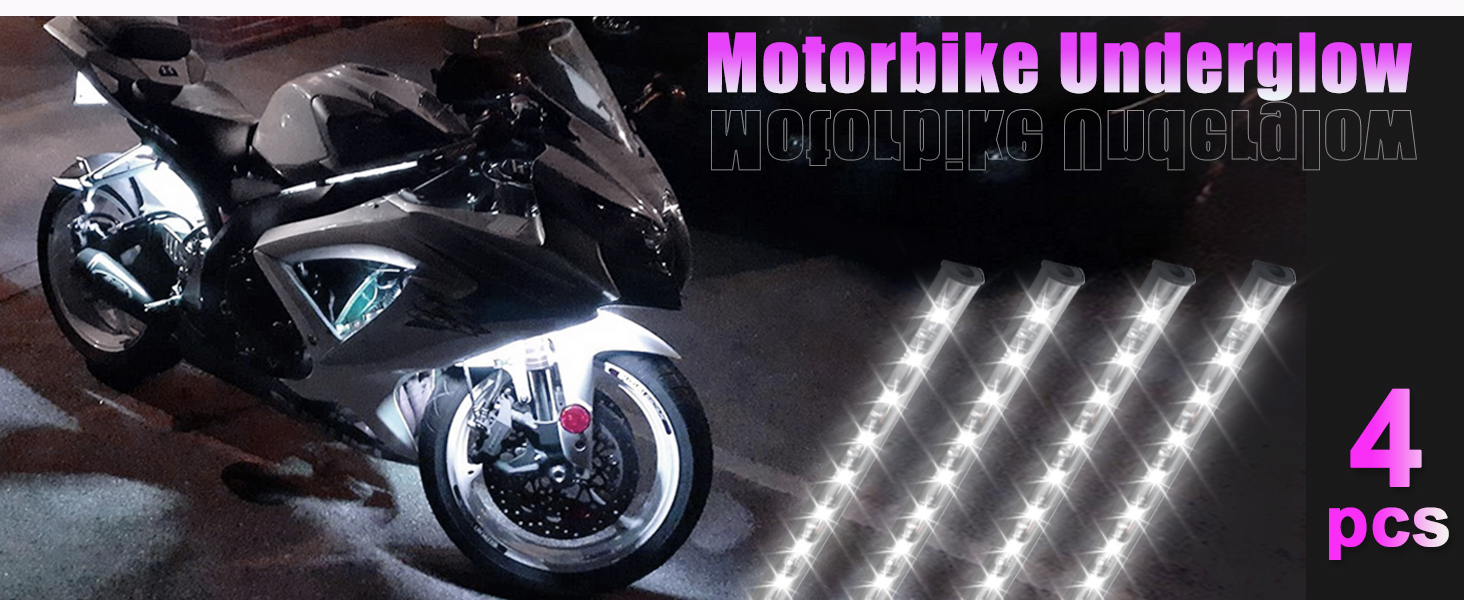 Car Led Strip Lights 32CM Waterproof Led Light Strips for Cars Motorcycles 