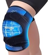 NEWGO Knee Ice Pack Wrap for Post Knee Surgery with Ice Grids Insert, Gel Ice Pack for Knees with...