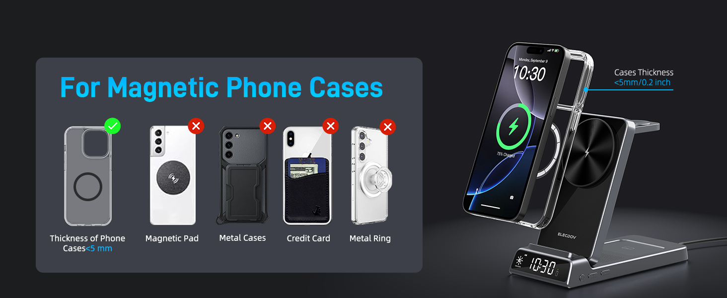 magsafe charger charging station wireless charger iphone magnetic 3 in 1 charging station apple