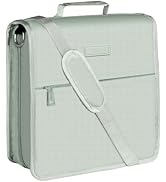 SUNEE Zipper Binder 3 Ring, 3 Inch O-Ring with Handle and Shoulder Strap, 600-Sheet Capacity, 5-T...