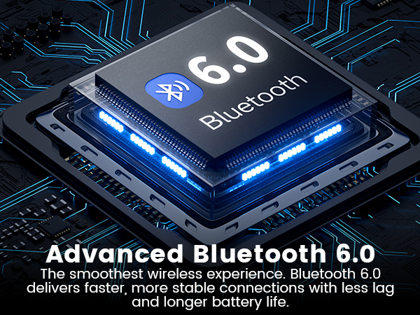 1Mii Y8+ Hybrid Noise Cancelling Headphones Bluetooth 6.0, Wireless LDAC Hi-Res Audio