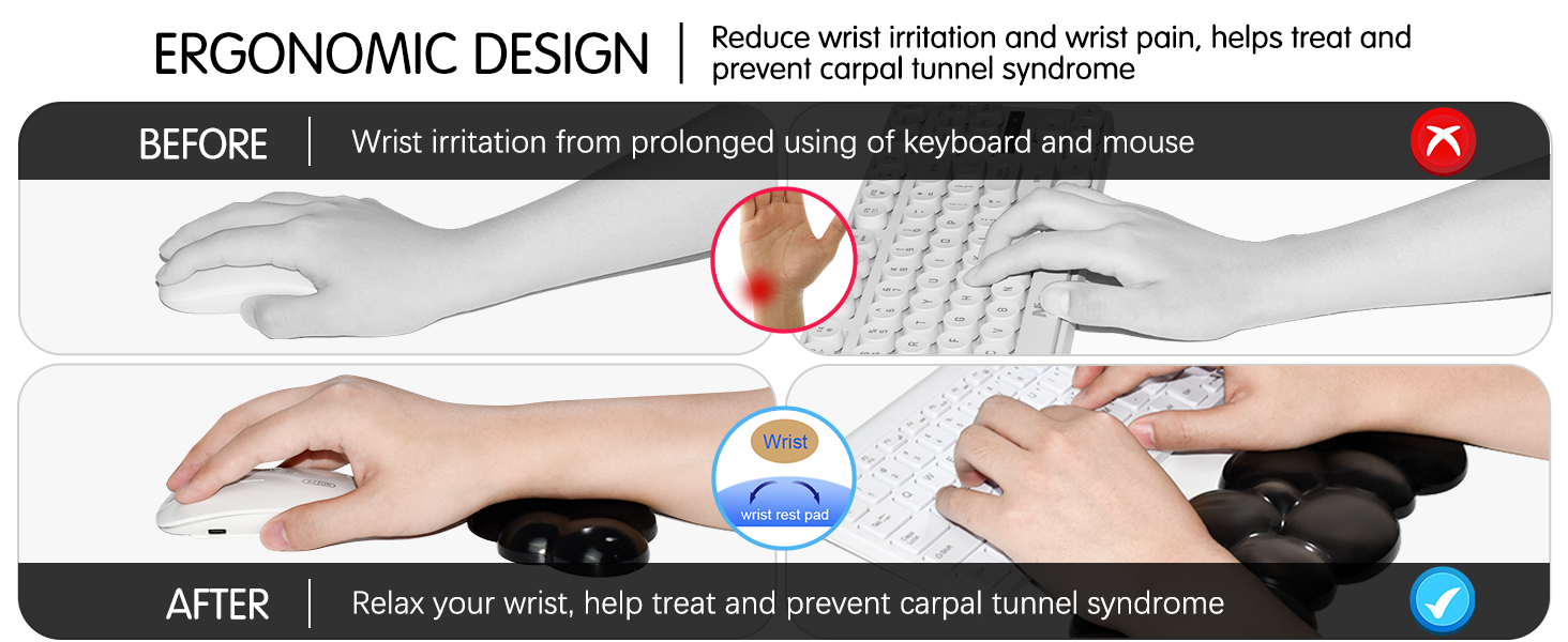 cloud keyboard wrist rest