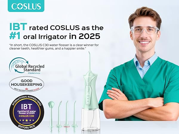 COSLUS C30 Water Dental Flosser Pick for Teeth