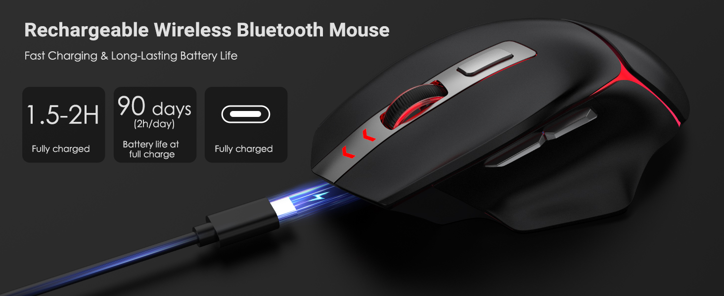 Rechargeable Wireless Bluetooth Mouse