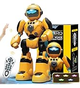 FUUY RC Robot Toys for Kids Ages 2-4 3 4 5-7 Year Old Magic Record Voice Function, Remote Control...