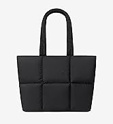 puffy tote black