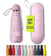 Baraida Mini Umbrella: Compact, Lightweight &amp; Portable 3-in-1 Travel Umbrella for Sun and Rain - ...