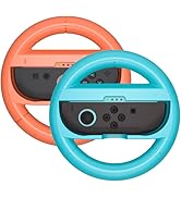 Juylay Steering Wheels for Nintendo Switch 2 JoyCon Controllers, Racing Wheels Accessories for Ma...