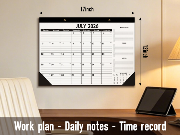 desk calendar 2026-2027