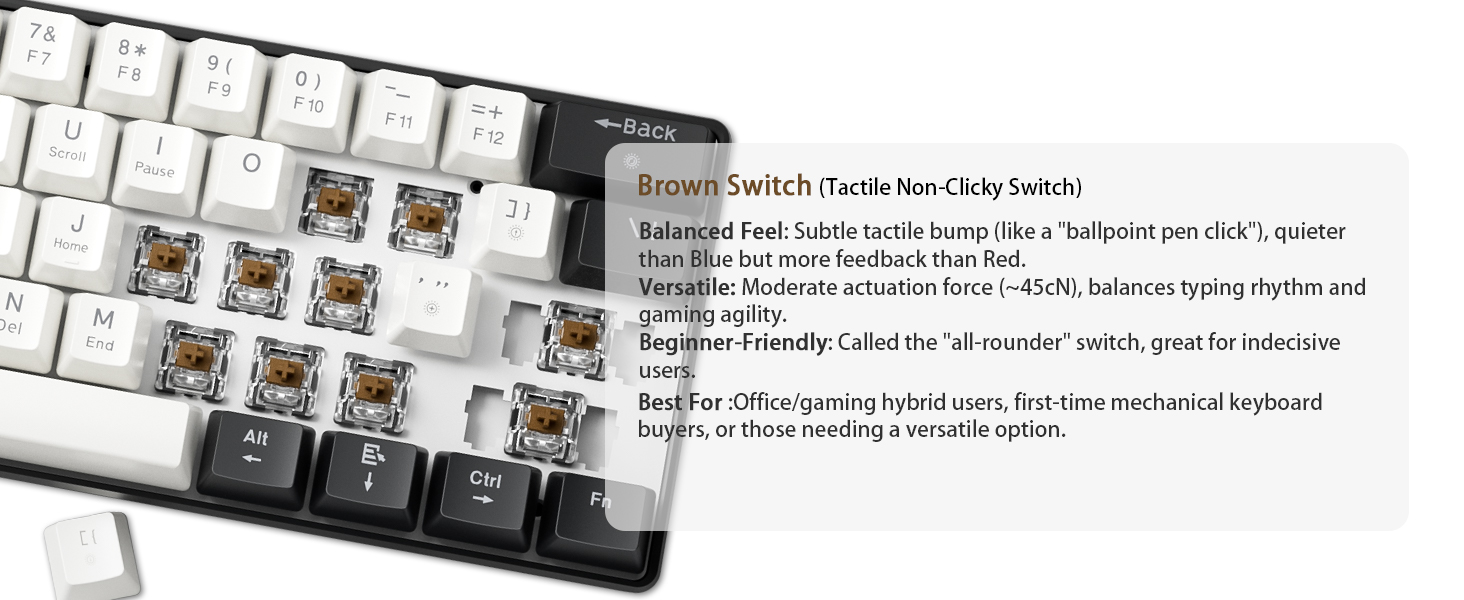 abucow k61s mechanical keyboard