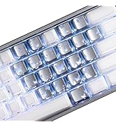 XVX Butterfly Shine Through Keycaps, Love Theme Cute Custom Keycaps, Blank OEM Profile IMD Transl...