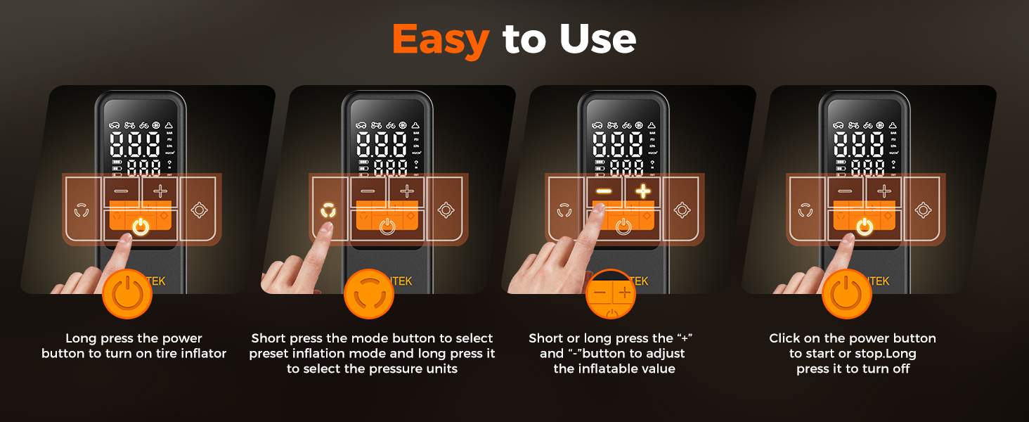 tire inflator portable air compressor