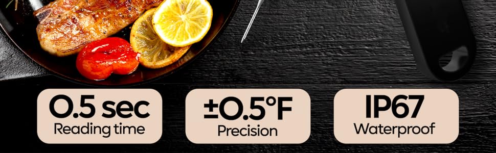 instant read thermometer, grilling thermometer, meat thermometer digital