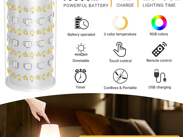Rechargeable Table Lamp