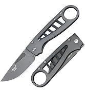 Pocket Knife, Folding Knives, edc, 2.75" 8Cr13MoV Stainless Steel Blade, Aluminum Handle with Tit...