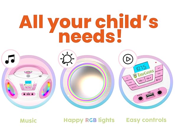 kids cds cd player radio boombox portable players home record mini speakers bluetooth small toddler