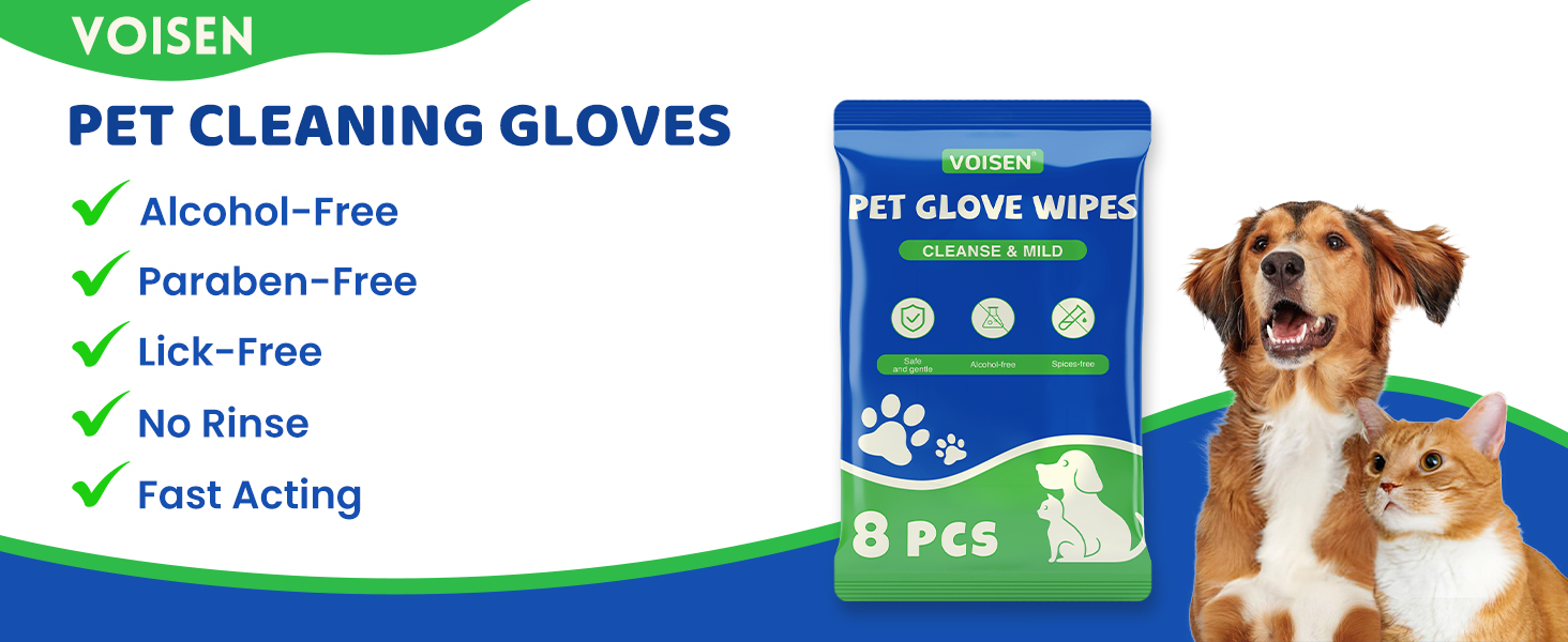 Pet Glove Wipes for Dogs