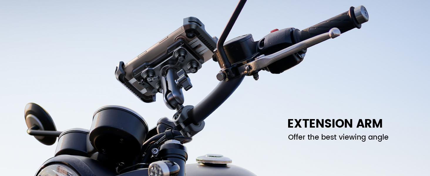 motorcycle handlebar phone mount